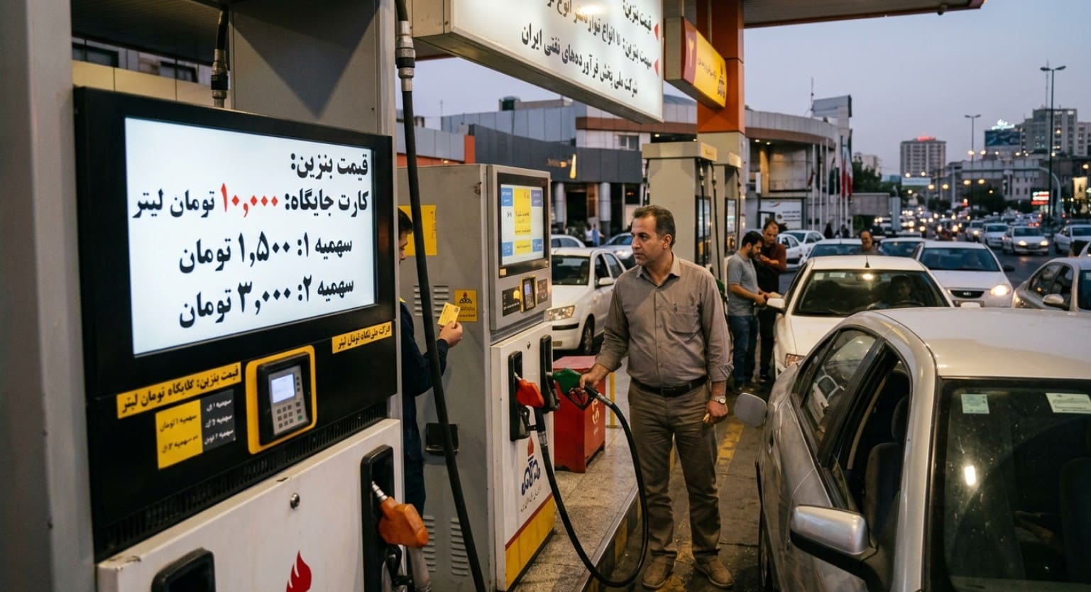 دو برابر شدن قیمت بنزین آزاد جایگاه ها، تغییر نرخ سوختگیری بدون کارت شخصی از 17 شهریور